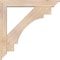 Ekena Millwork Merced Traditional Smooth Bracket w/ Offset Brace, Douglas Fir, 5 1/2"W x 32"D x 32"H BKT0604X32X32MRC01SDF - alternate 4